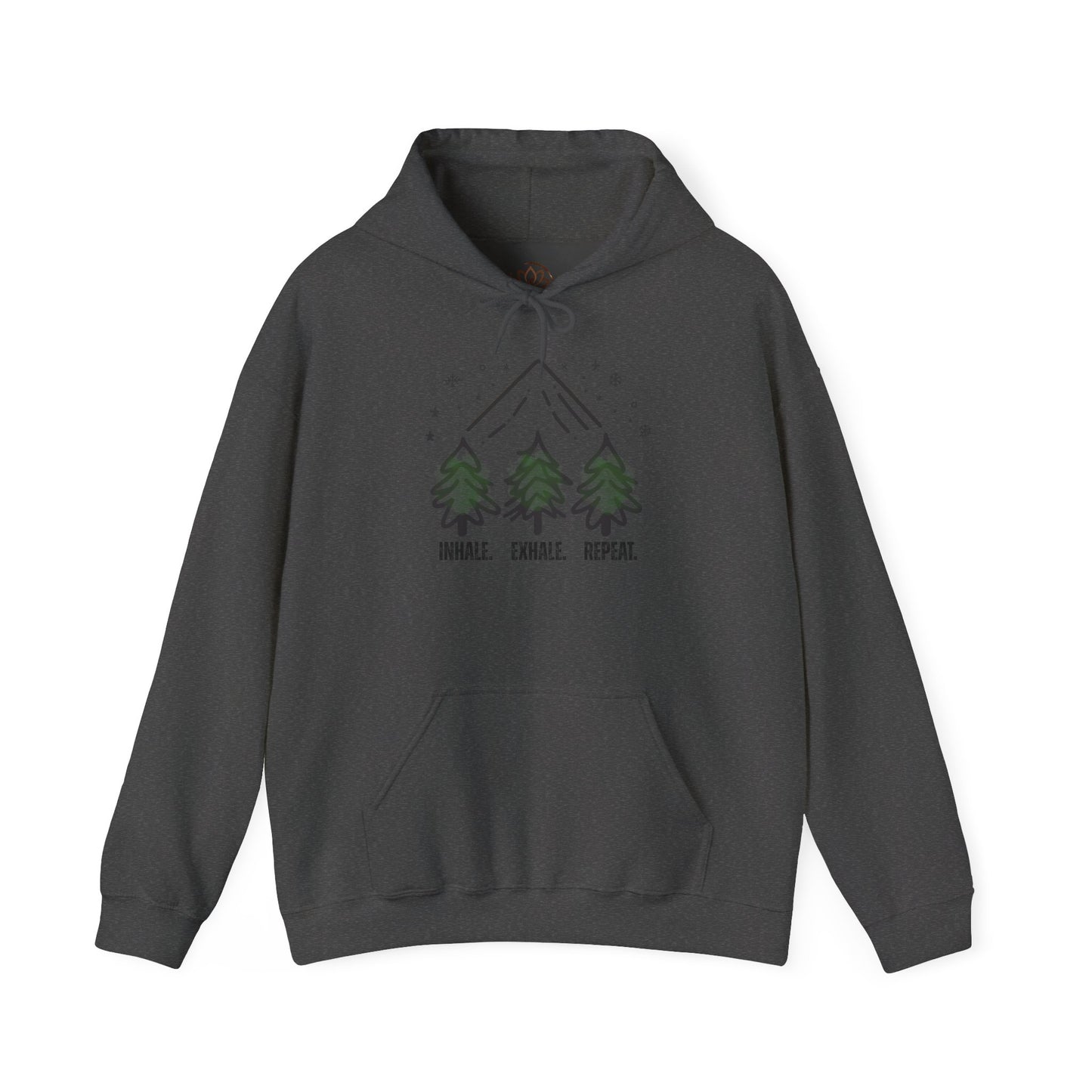 Hoodie - 'Inhale. Exhale. Repeat.' Mountain Trees | The SPED Sanctuary Hoodie