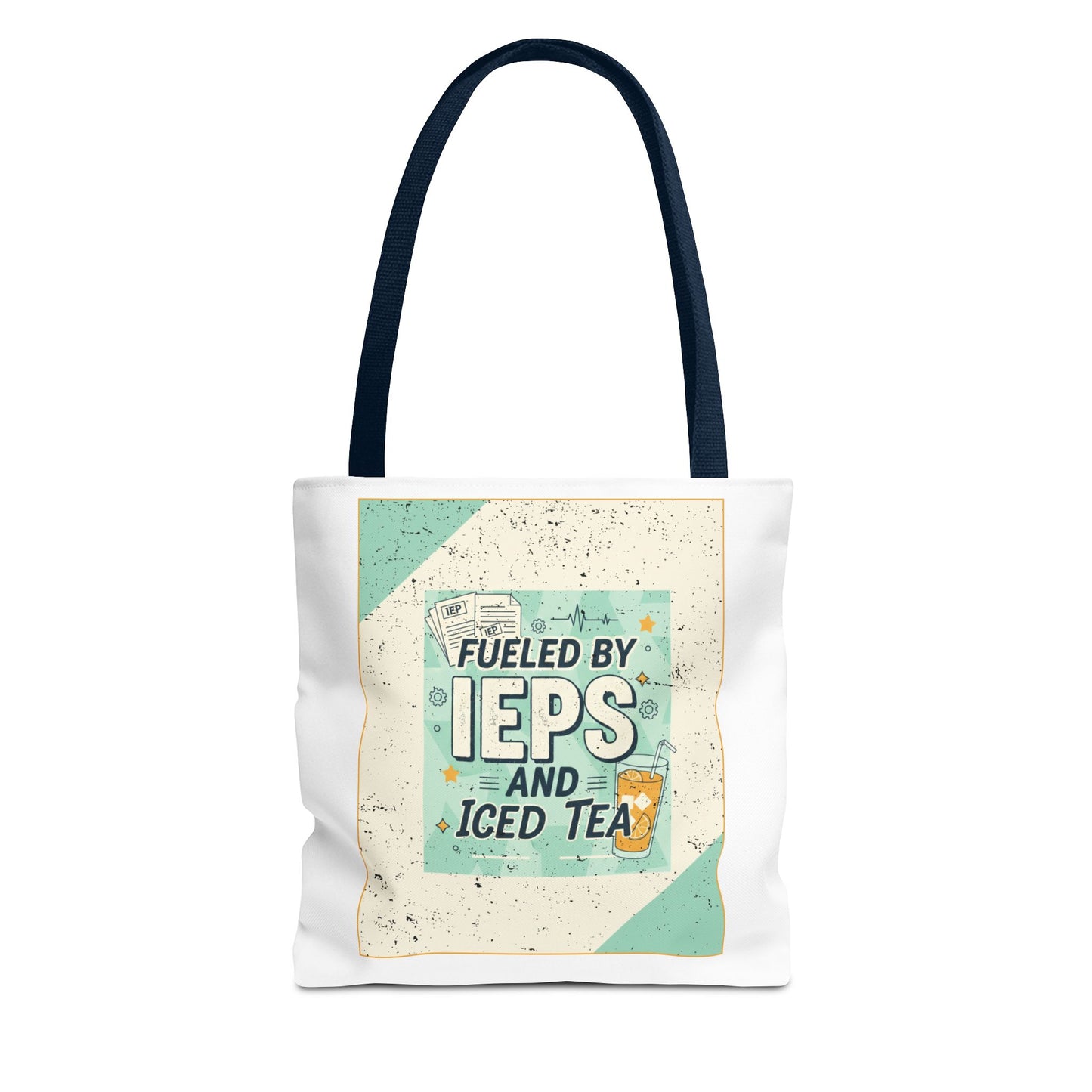 Tote Bag "Fueled by IEPs and Iced Tea" – Funny Teacher/IEP Caseworker Gift | SPED Sanctuary Tote Bag