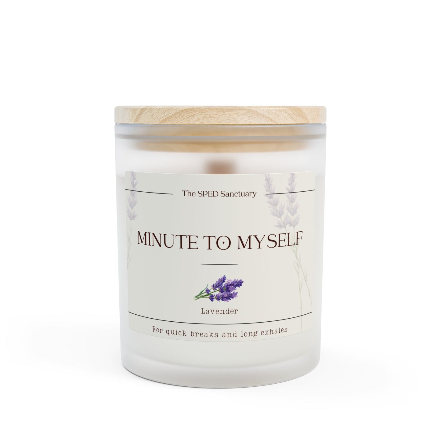 Minute to Myself Lavender Aromatherapy Candle — 11oz | The SPED Sanctuary Candle