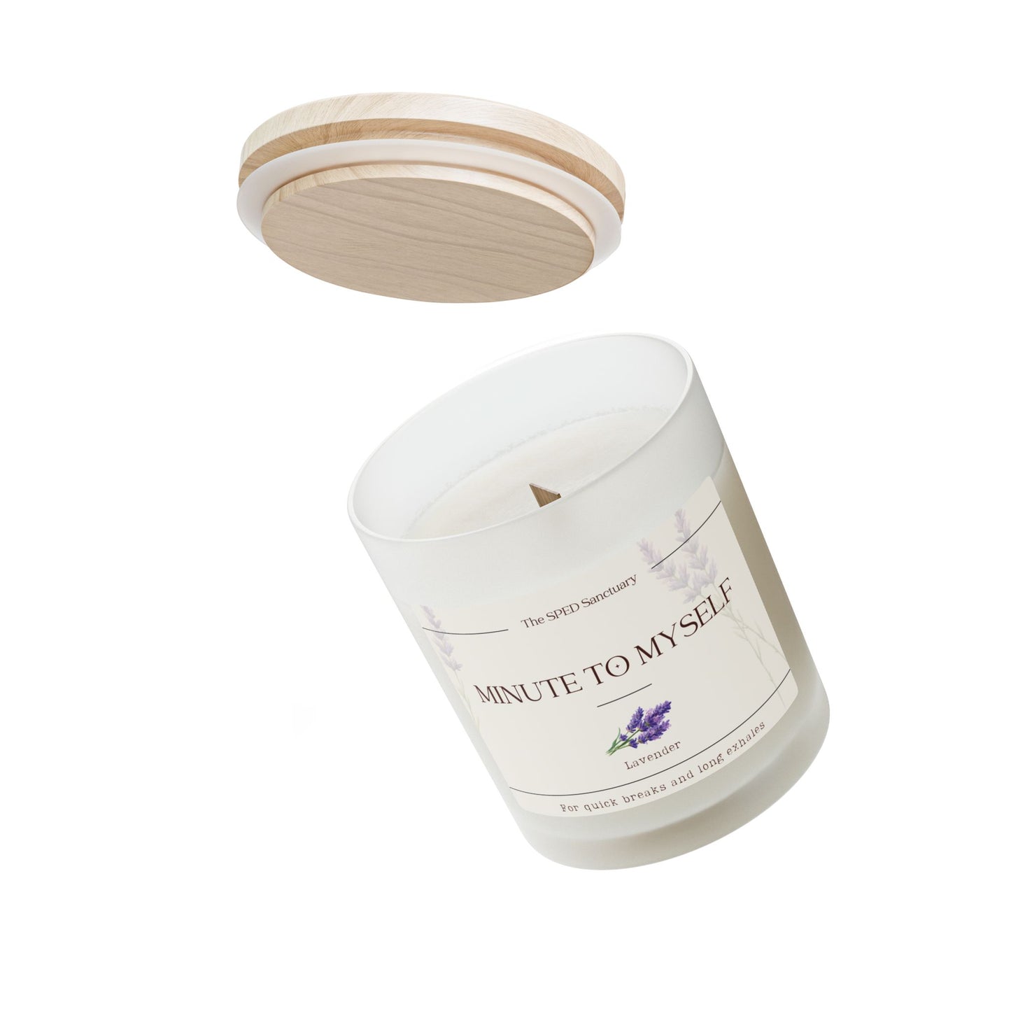 Minute to Myself Lavender Aromatherapy Candle — 11oz | The SPED Sanctuary Candle