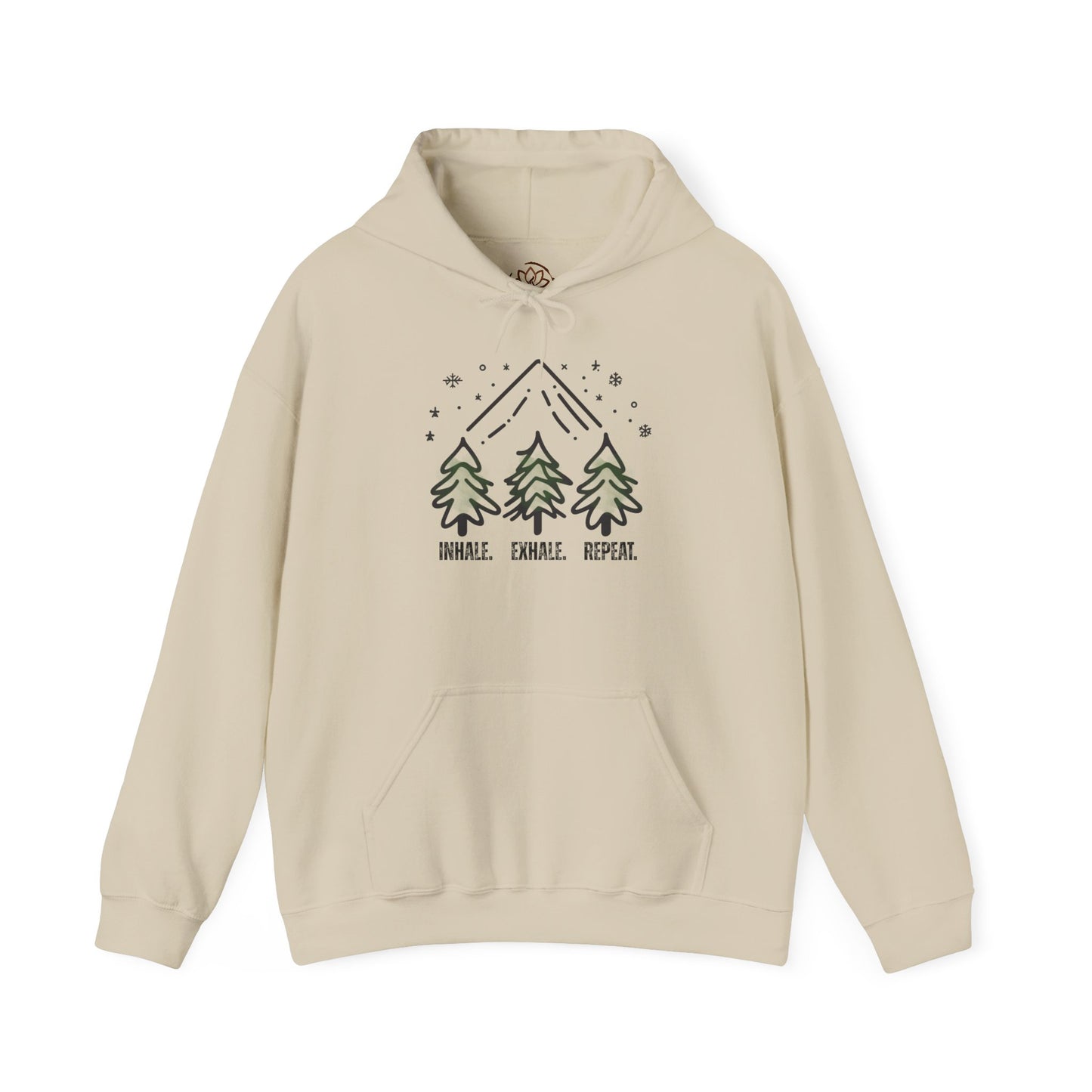 Hoodie - 'Inhale. Exhale. Repeat.' Mountain Trees | The SPED Sanctuary Hoodie