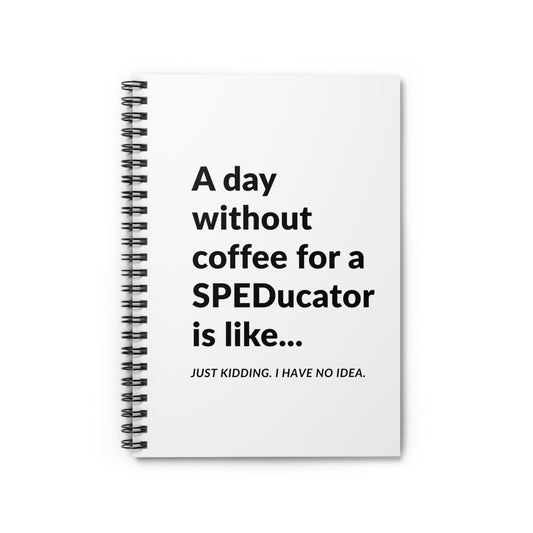 Speducator Coffee Journal | SPED Sanctuary Notebook