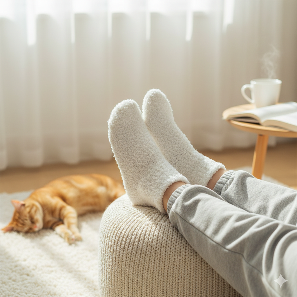 Ultra-Soft Coral Velvet Socks for Women