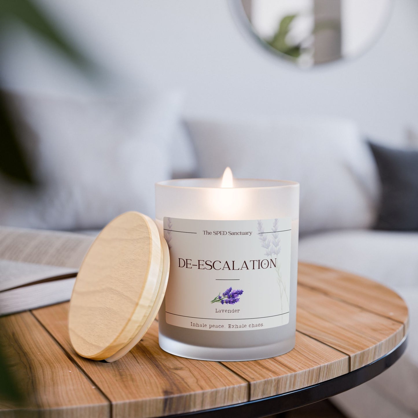 De-Escalation Lavender Aromatherapy Candle — 11oz | The SPED Sanctuary Candle