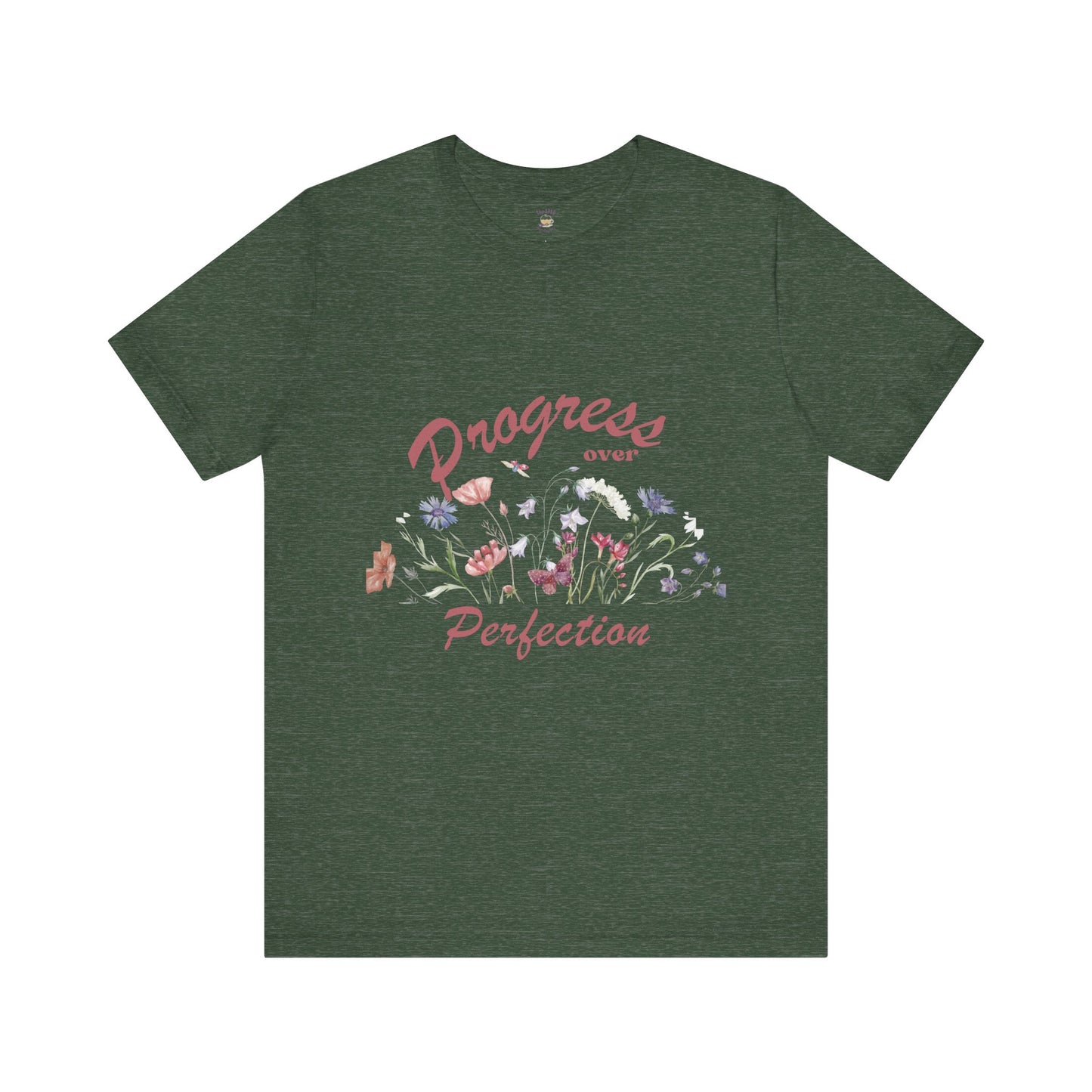 Progress Over Perfection Floral TEE | SPED Sanctuary T-Shirt