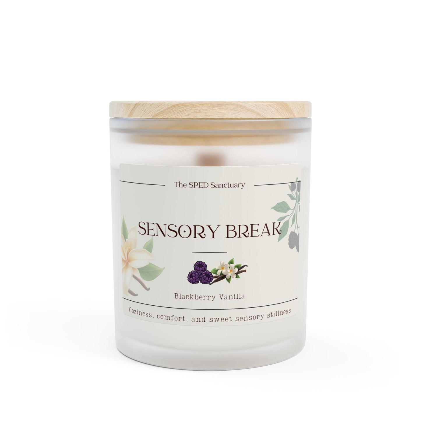 Sensory Break Blackberry Vanilla Aromatherapy Candle — 11oz | The SPED Sanctuary Candle