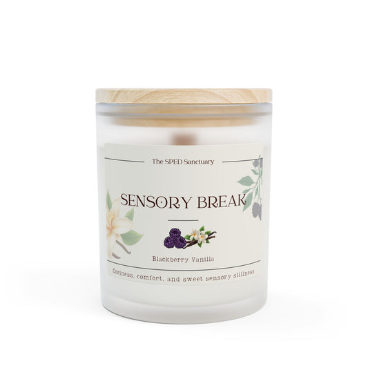 Sensory Break Blackberry Vanilla Aromatherapy Candle — 11oz | The SPED Sanctuary Candle