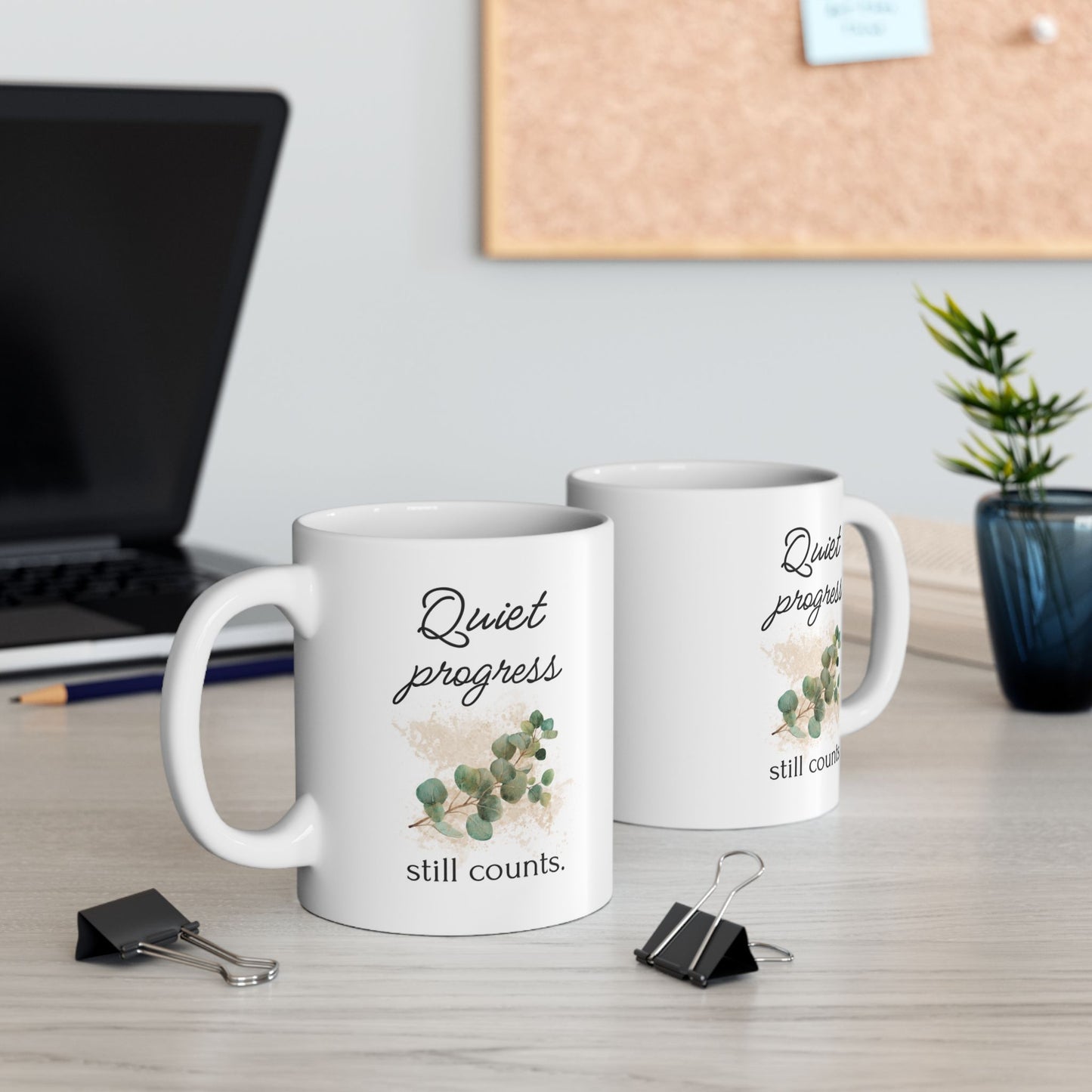 Quiet Progress Still Counts Mug | Special Education Teacher Gift | Inspirational SPED Educator Coffee Cup | Autism Teacher Appreciation Gift (11oz/15oz)