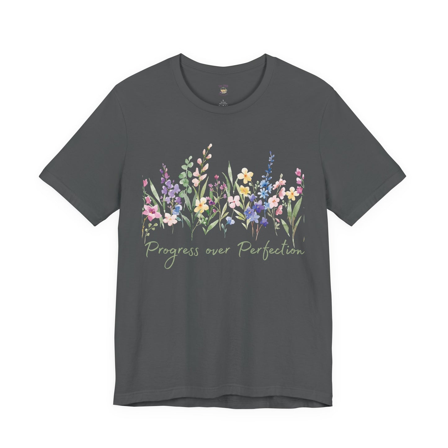 Progress Over Perfection Watercolor Wildflowers TEE | SPED Sanctuary T-Shirt