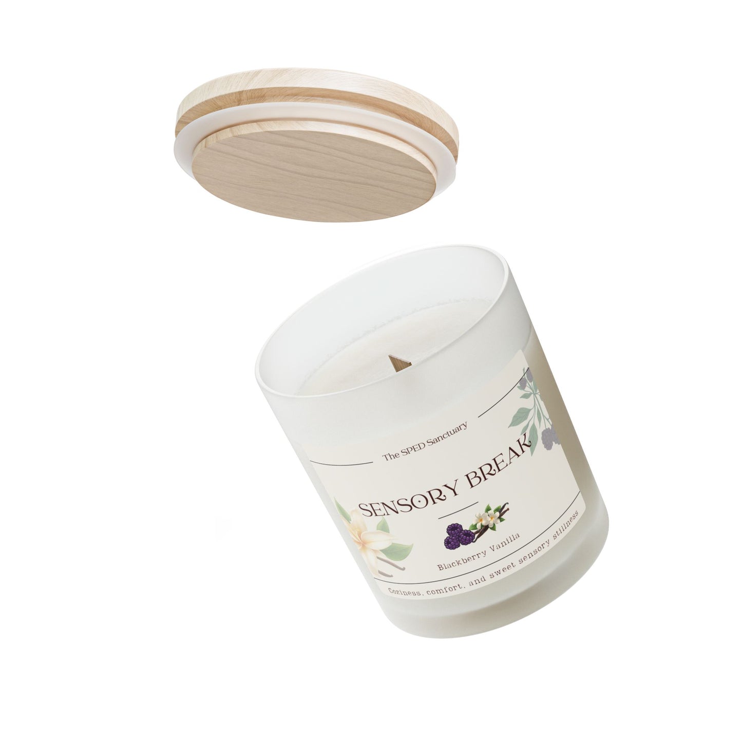 Sensory Break Blackberry Vanilla Aromatherapy Candle — 11oz | The SPED Sanctuary Candle