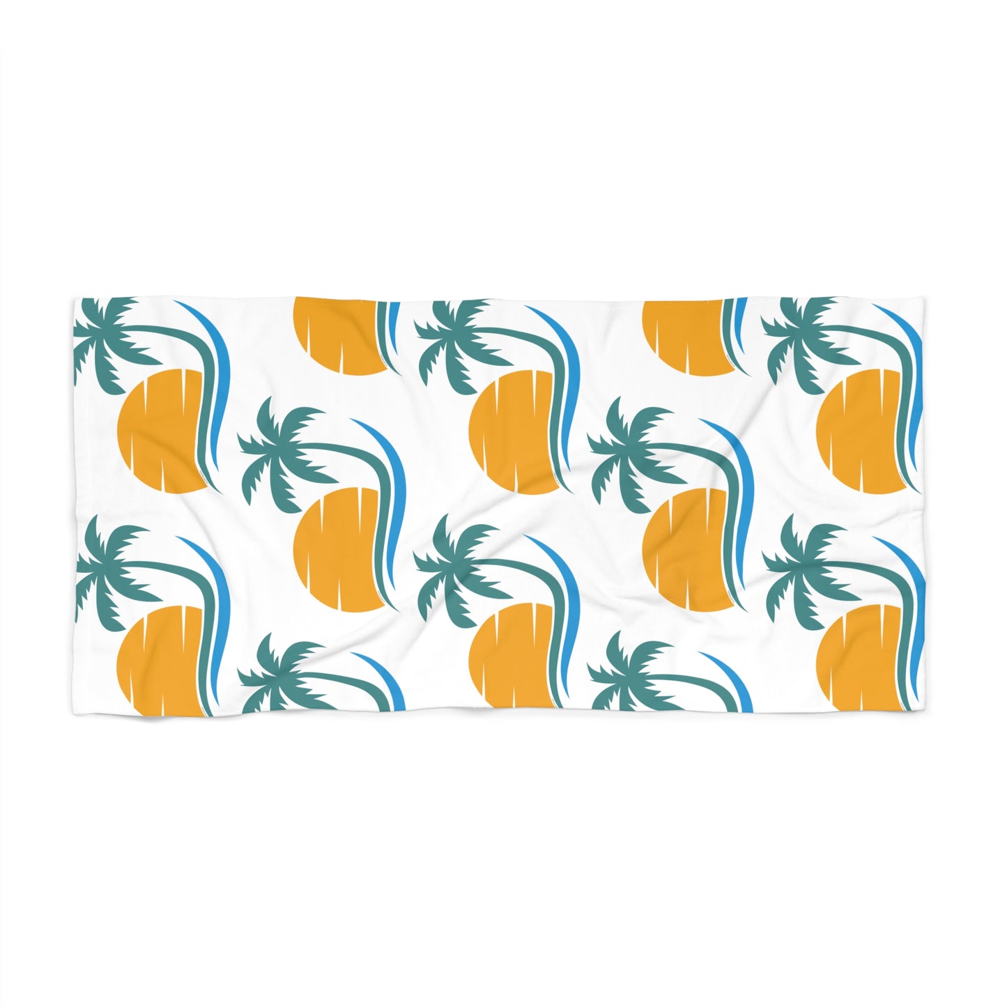Tropical Palm Sunset Beach Towel | The SPED Sanctuary