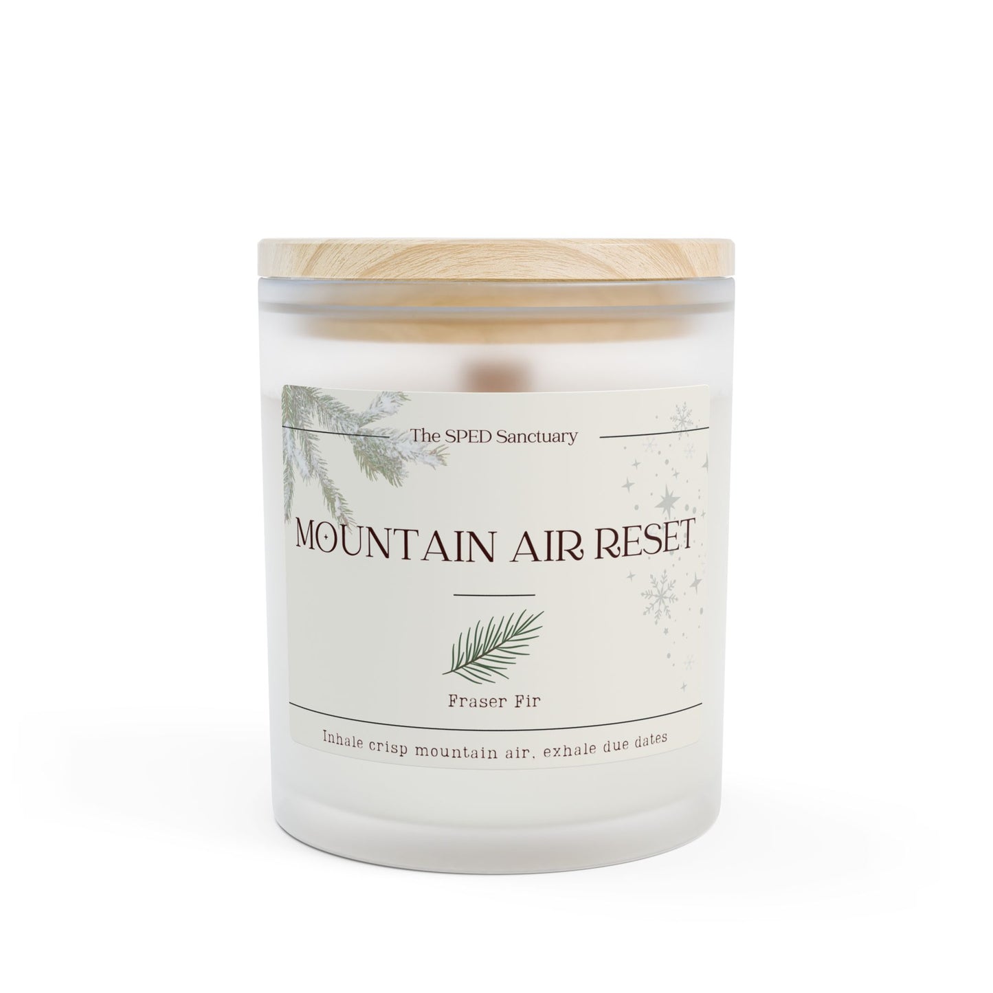 Mountain Air Reset Fraser Fir Aromatherapy Candle — 11 oz | The SPED Sanctuary