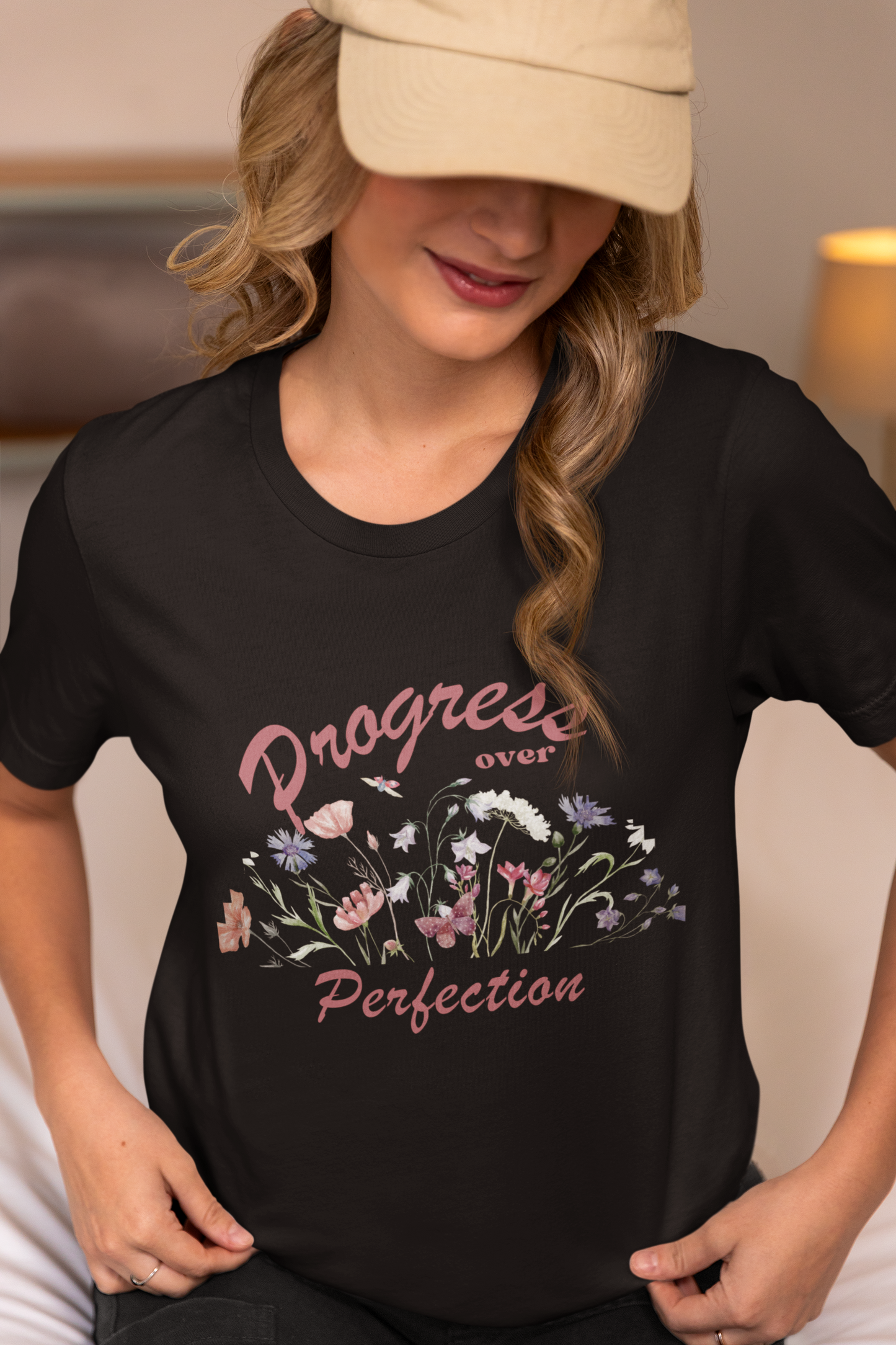 Progress Over Perfection Floral TEE | SPED Sanctuary T-Shirt