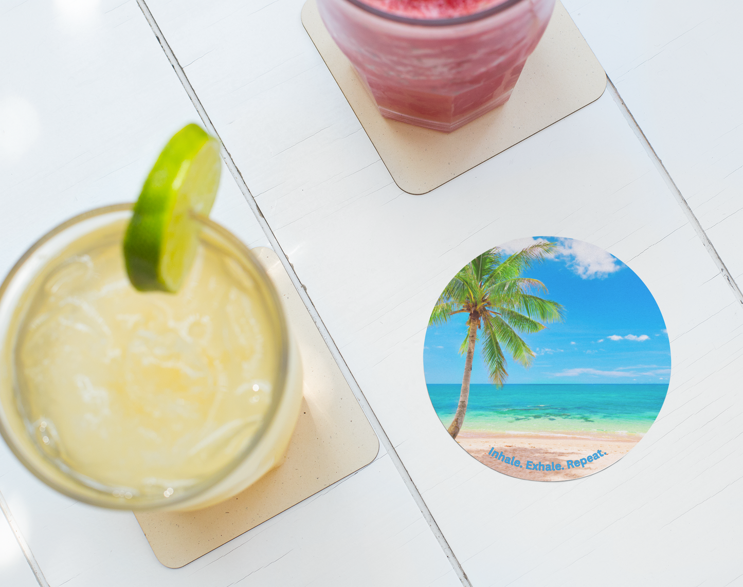 Tropical Beach Coconut Tree Coaster | The SPED Sanctuary